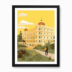 Bangalore India Travel Illustration 3 Art Print