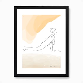 Equestrian Pose Ashwa Sanchalanasana Art Print