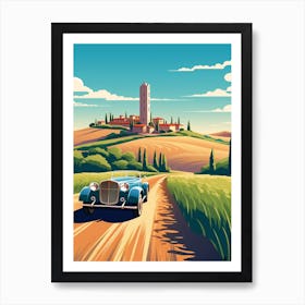 A Hammer In The Tuscany Italy Illustration 2 Art Print