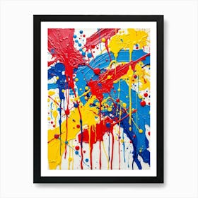 Flux Schnell A Dynamic And Expressive Bold Acrylic Painting In 3 Affiche