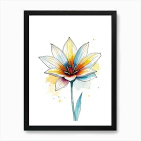 Watercolor Flower 2 Art Print