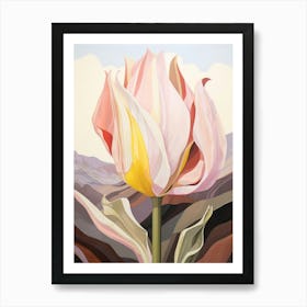 Tulip 4 Flower Painting Art Print