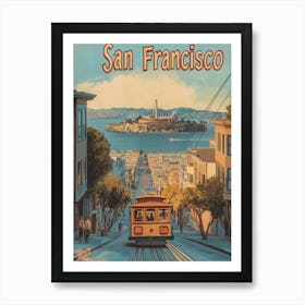 Aihrgdesign A Classic 1960s Travel Poster For San Francisco 5 Art Print