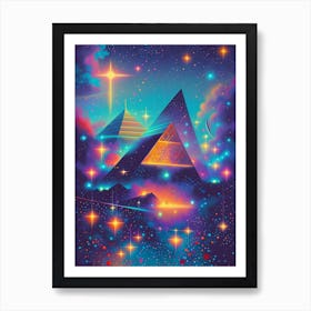 Pyramids And Stars Art Print