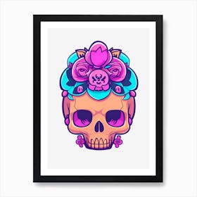 Day Of The Dead Skull 2 Art Print