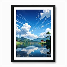 Lake In The Mountains 1 Art Print