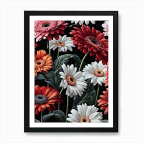 Gerbera Daisies Art Print