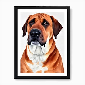 Boerboel 3 Watercolour Dog Art Print