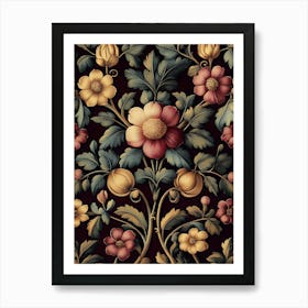 William Morris Artprint, Beautiful Flowers Pattern, Modern Colores, Pia Art Print