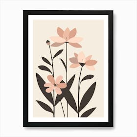 Pink Flowers 16 Art Print