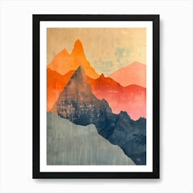 Mountain Range 4 Art Print