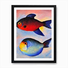 Barreleye Fish II Matisse Inspired Art Print