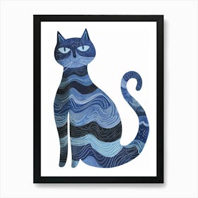 Ragapur Cat Clipart Illustration 1 Art Print