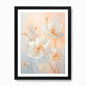 White Flowers 9 Art Print