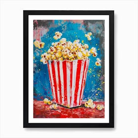 Kitsch Popcorn Brushstrokes 1 Art Print