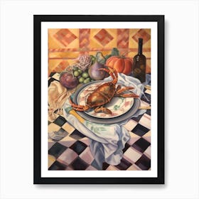 Soft Shell Crab Still Life Painting Art Print