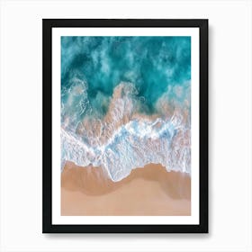 Aerial View Of A Beach 34 Art Print