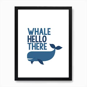 Whale Hello There Nursery Art Print