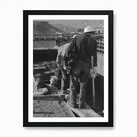 Untitled Photo, Possibly Related To Construction Worker, Shasta Dam, Shasta County, California By Russell 1 Art Print