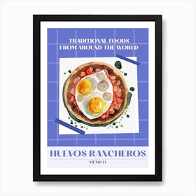 Huevos Rancheros Mexico 1 Foods Of The World Art Print