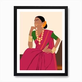 Desi Girl Art Print