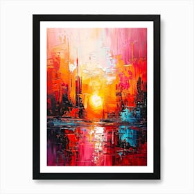 Sunset City Art Print