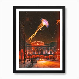 Visitors Art Print