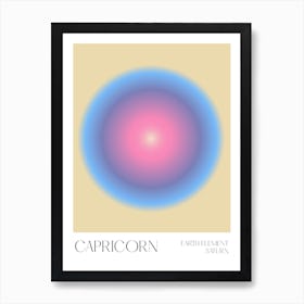 Capricorn Aura Zodiac  Art Print