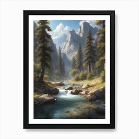 Mountain Stream 3 Art Print