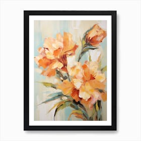 Fall Flower Painting Carnation 1 Art Print