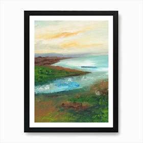 Sunset At The Beach Art Print