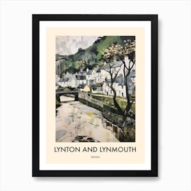 Lynton And Lynmouth (Devon) Painting 1 Travel Poster Art Print