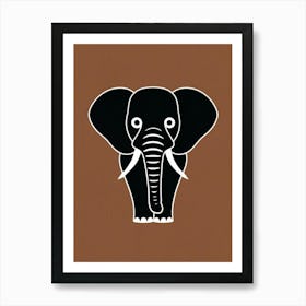 Elephant Head Art Print