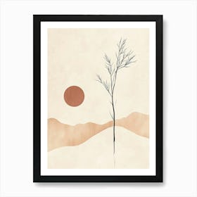 Tree In The Snow Art Print