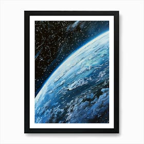 Earth From Space 2 Art Print