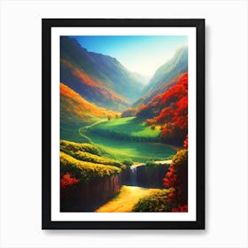 Landscape Painting 11 Art Print