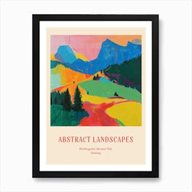 Colourful Abstract Berchtesgaden National Park Germany 5 Poster Art Print