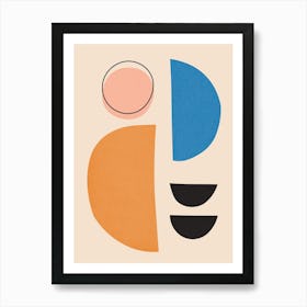 Geometry with expressive circles 14 Art Print