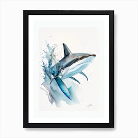 Zebra Shark 3 Watercolour Art Print