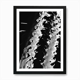 Black And White Abstract 5 Art Print