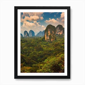 Ao Phang Nga National Park Thailand Vintage Poster Art Print