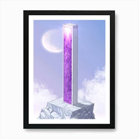 Purple Pillar 2 Art Print