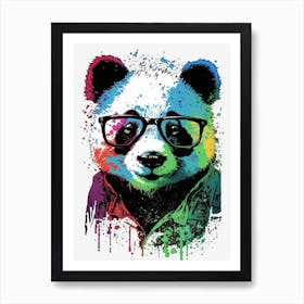 Pop Art Panda V1 600 W Art Print