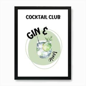 Make Mine… G&T Art Print