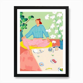 Meditating Woman Poster