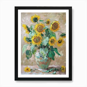 A World Of Flowers Sunflowers 5 Painting Art Print