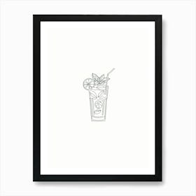 Mojito Minimalistic Art Print