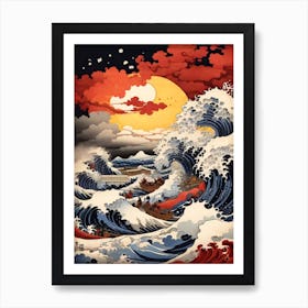 Great Wave Off Kanagawa Print  Art Print