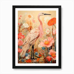 Stork 1 Detailed Bird Painting Art Print
