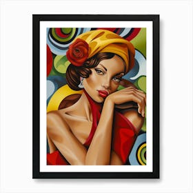 Afro-American Woman Art Print